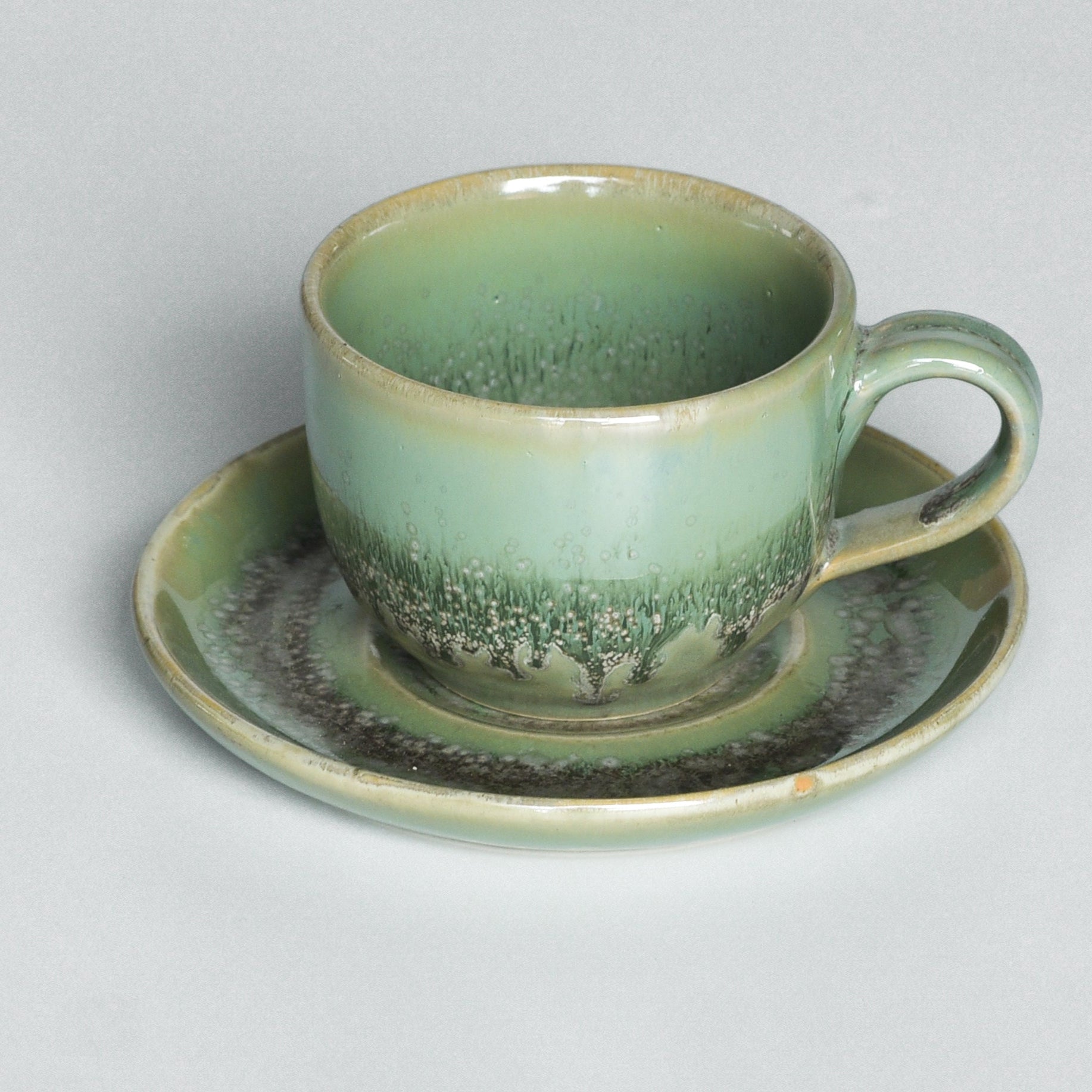 Sage Tea Cup with Saucer | Set of two